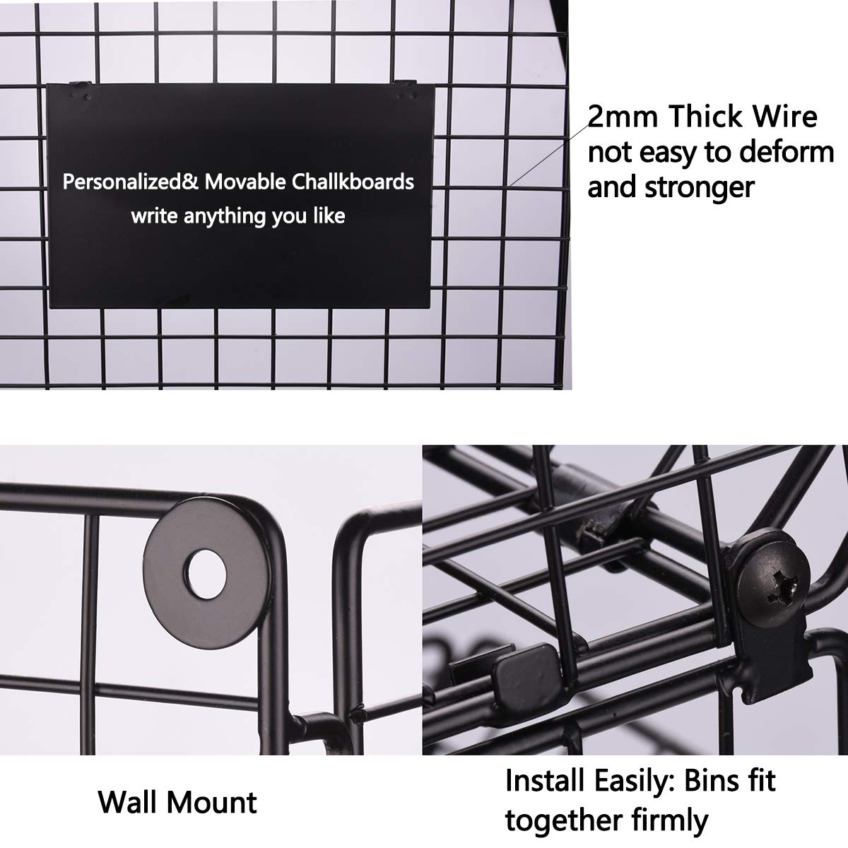 X-cosrack removable chalkboards for notes and labeling