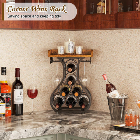 X-cosrack side glass hanging keeps four glasses neatly within reach.