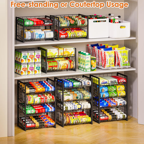 X-cosrack holds up to 48 cans for bulk storage