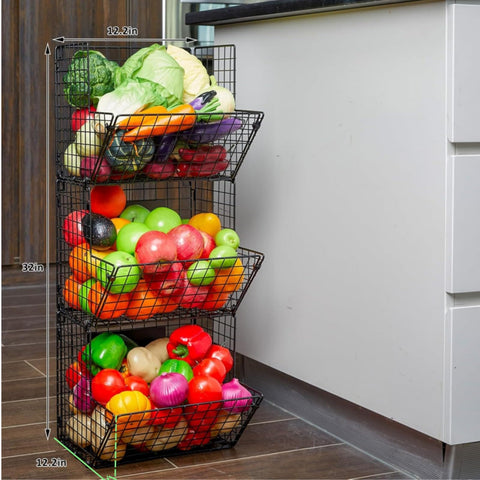 X-cosrack spacious kitchen storage ready for produce towels or cups