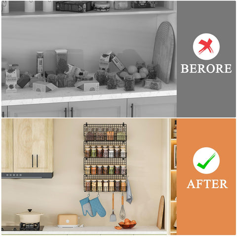 X-cosrack sturdy iron-wire construction ensures durable kitchen organization.