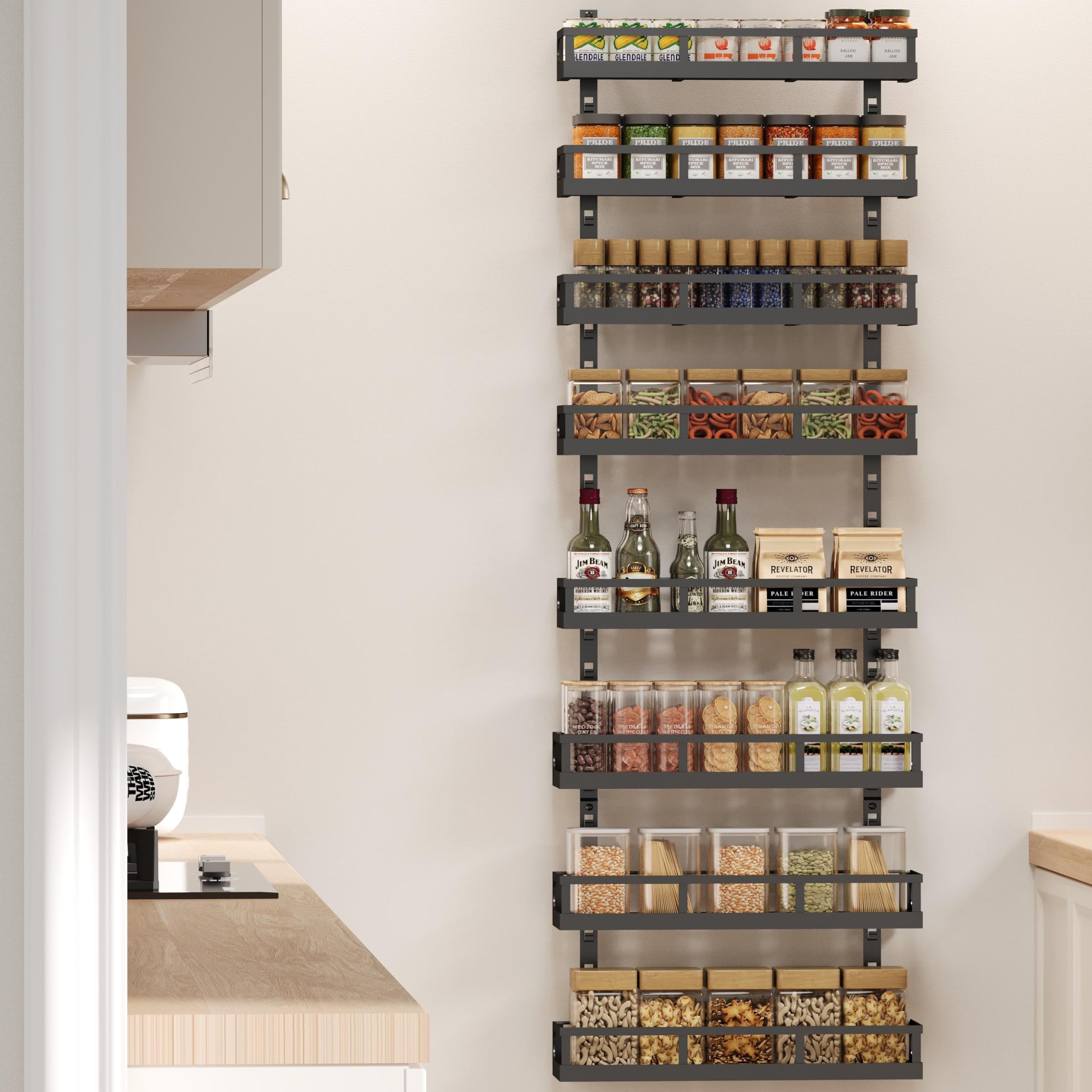 X-cosrack split-design allows two 4-tier racks or four 2-tier units.