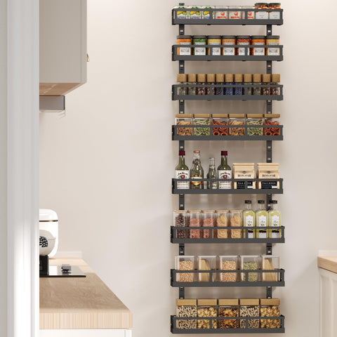 X-cosrack split-design allows two 4-tier racks or four 2-tier units.