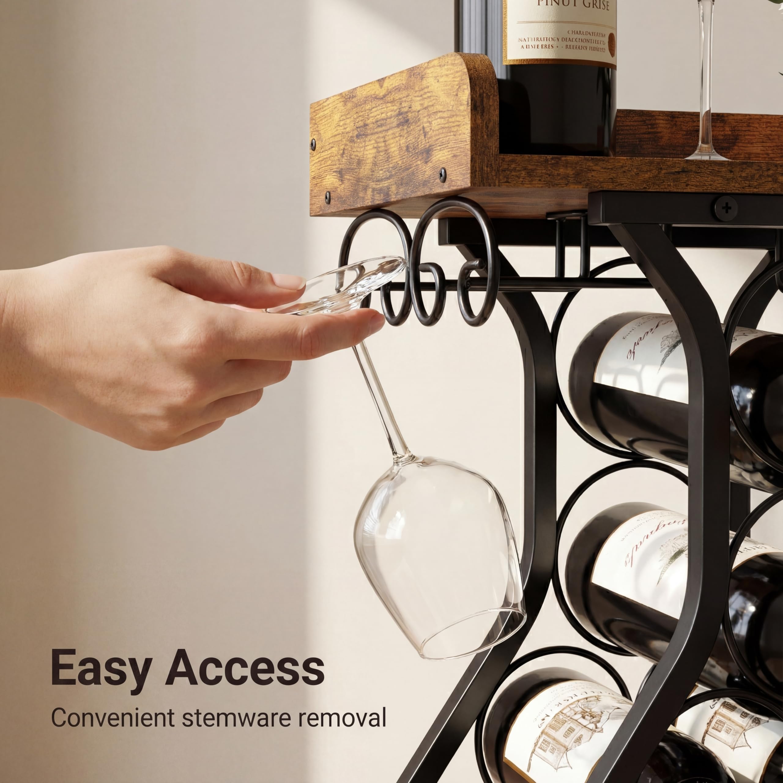 X-cosrack sturdy MDF and metal construction ensures stability.