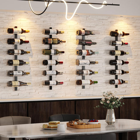 X-cosrack sturdy metal construction provides reliable support for full wine bottles