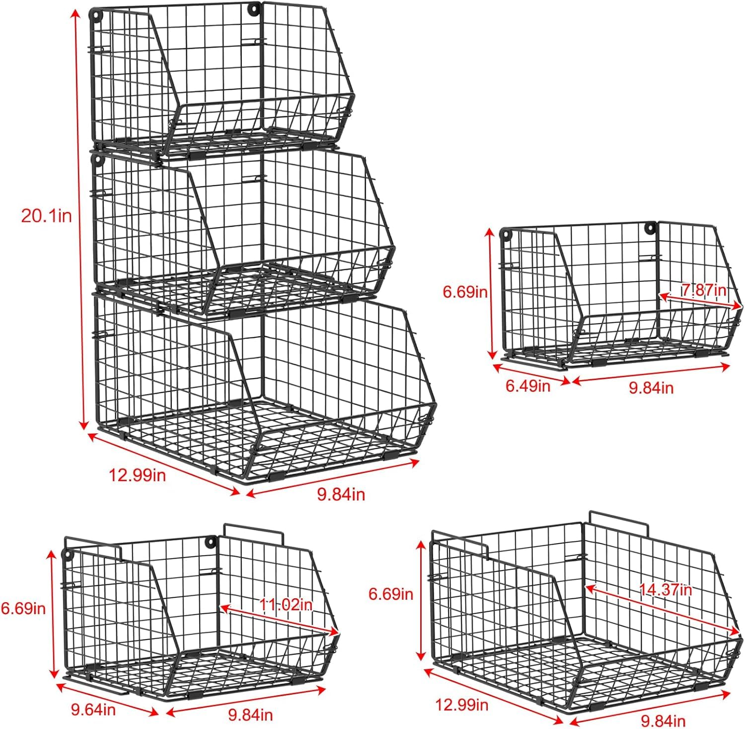 X-cosrack three sizes help classify fruits and vegetables efficiently