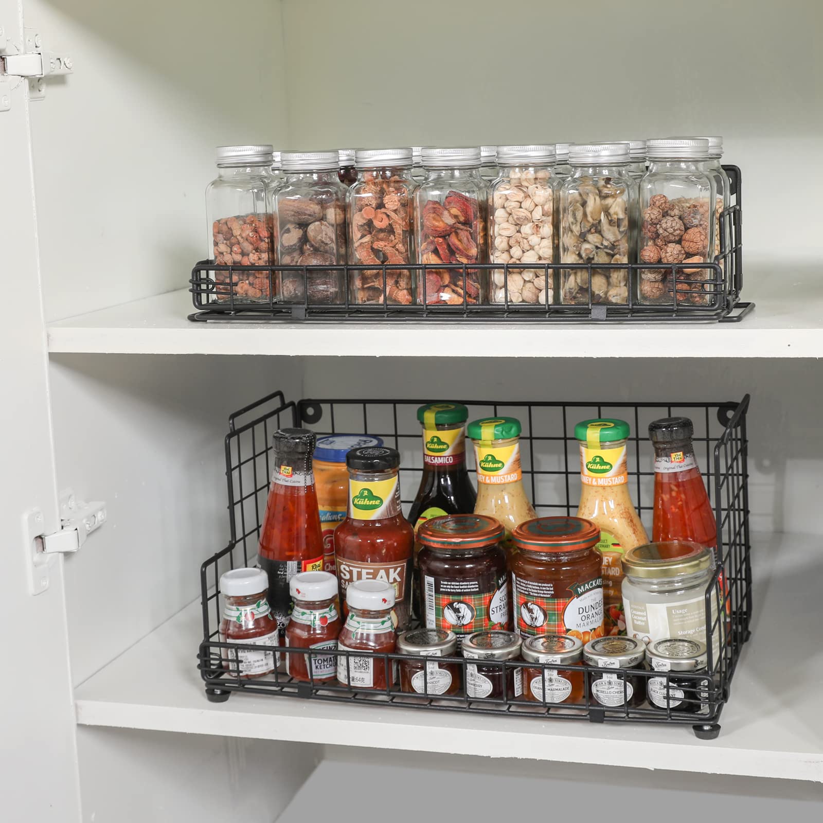 X-cosrack wall-mount installation saves counter space and keeps essentials within reach
