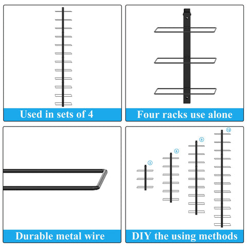 X-cosrack wall-mounted wine storage optimizes counter space.