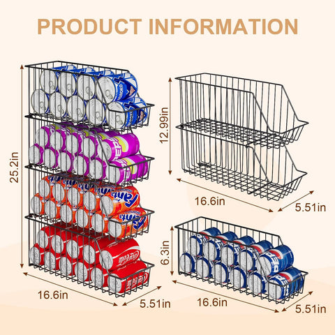 X-cosrack clear sightline helps you spot cans at a glance.