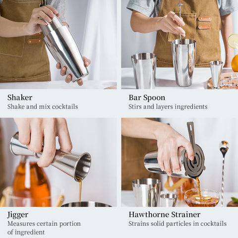 X Home bar-quality cocktail kit for professional home bartenders.