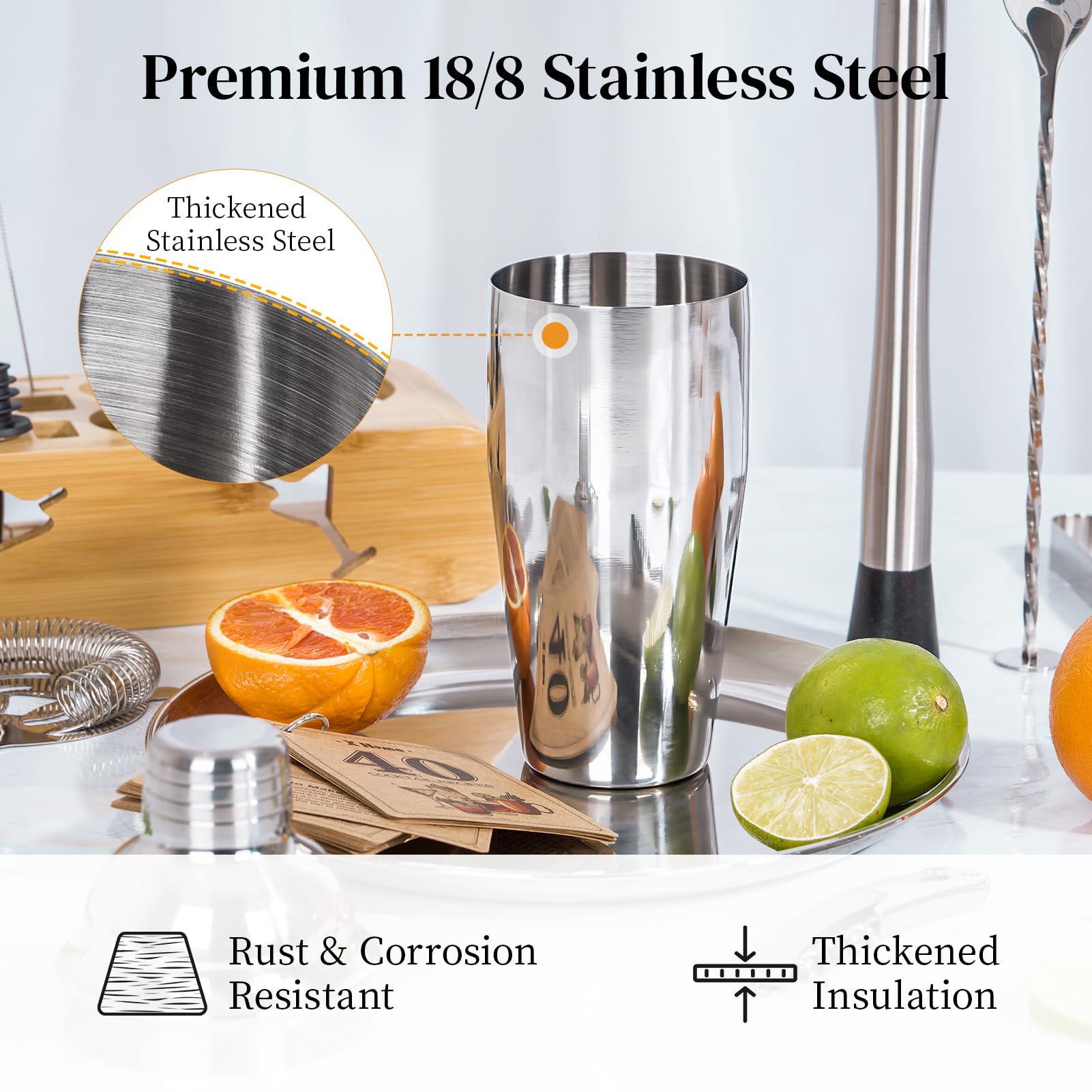 X Home Jigger with internal markings for precise measurements