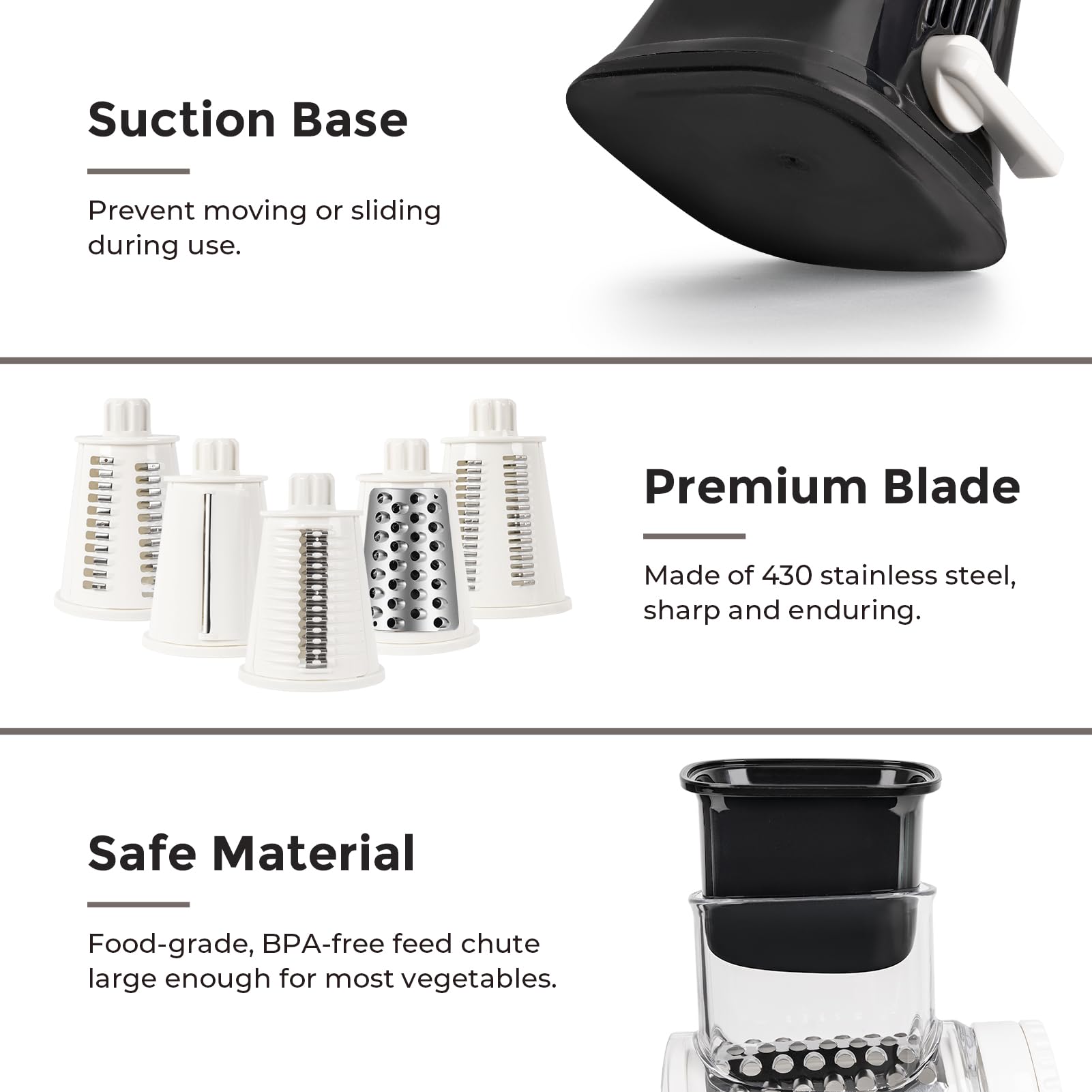 X Home BPA-free ABS construction ensures safe kitchen tool
