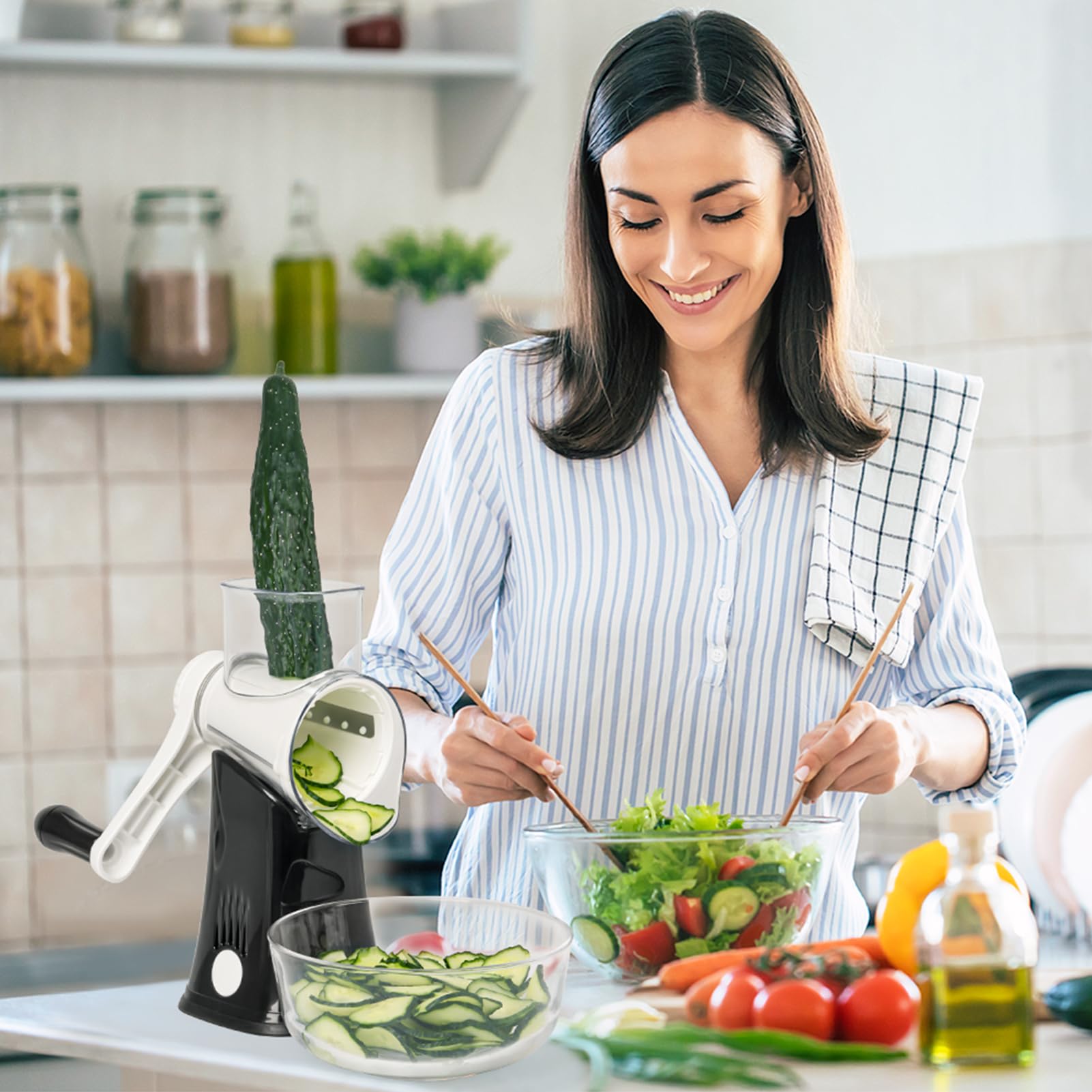 X Home grater with compact design for easy storage and cleaning
