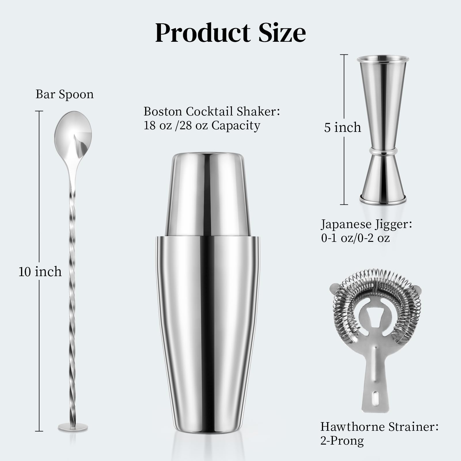 X Home Hawthorne strainer for precise cocktail strain and clean pours.