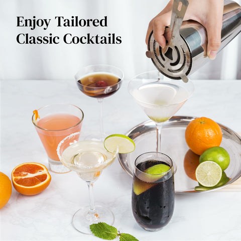 X Home professional 4-piece bartender kit for easy cocktail creation.
