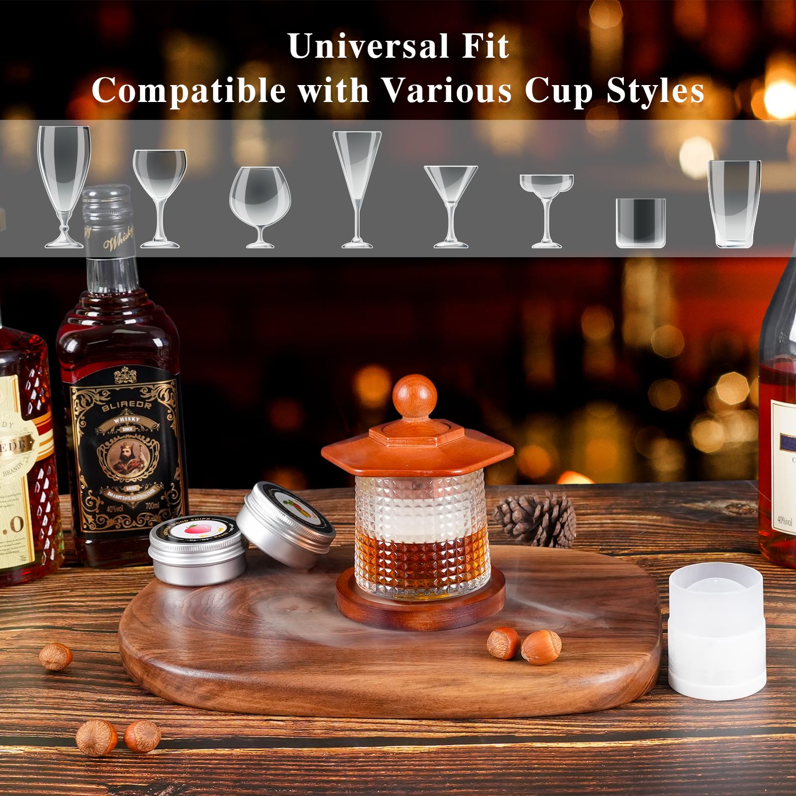 X-Vesolje complete smoker kit setup for home bar upgrades