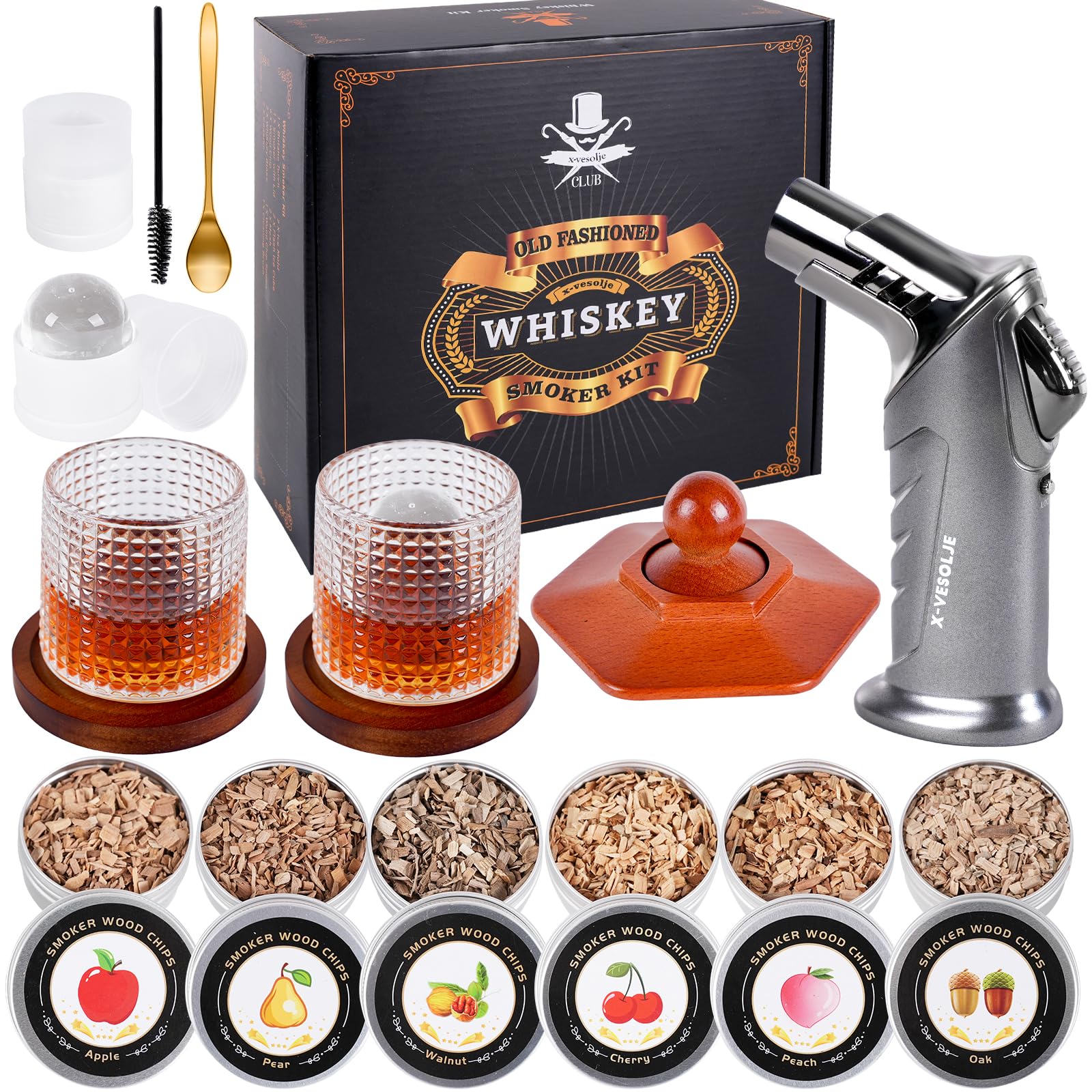 X-Vesolje whiskey smoker kit torch for smoky cocktails