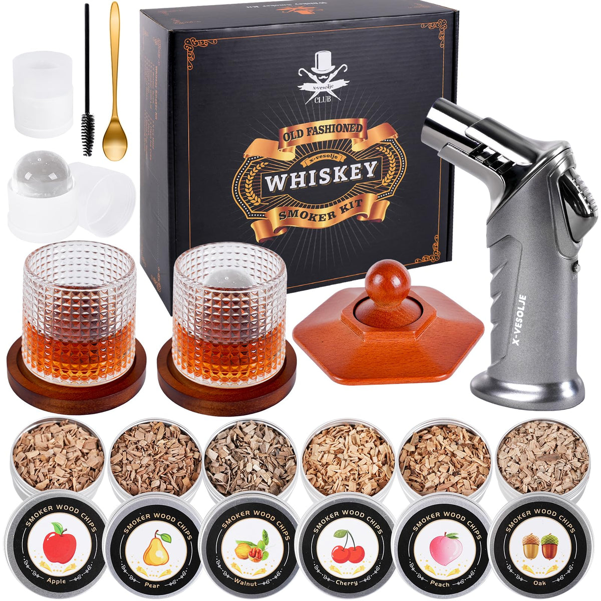 X-Vesolje whiskey smoker kit torch for smoky cocktails