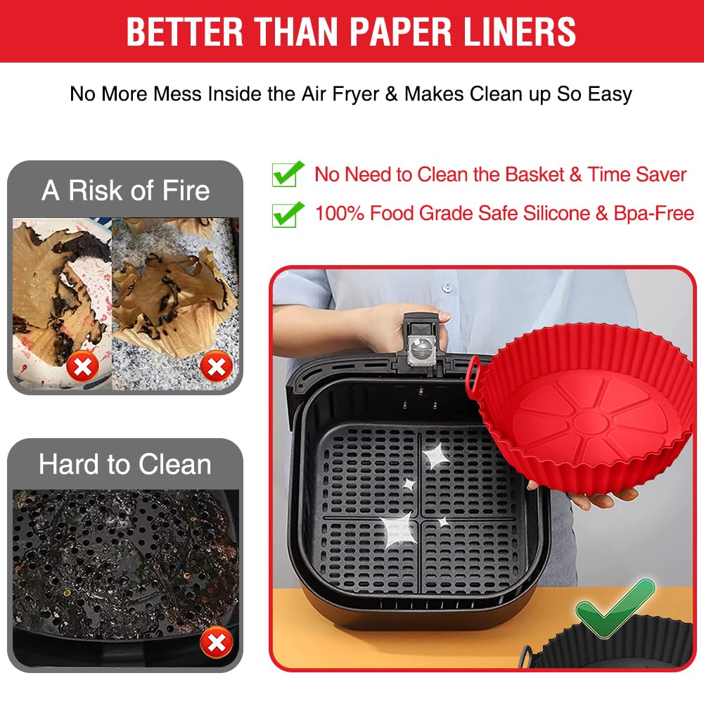Xabzhzn non-stick liner eases cleaning after air frying