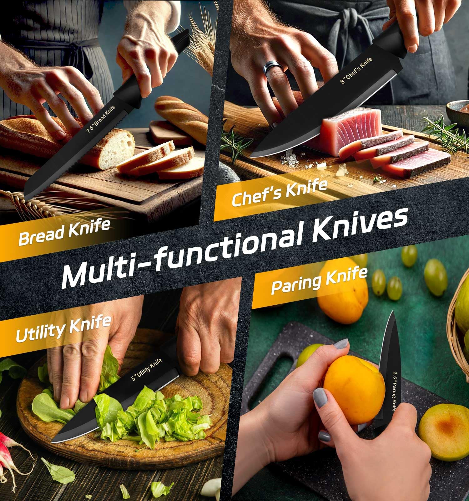 XANAPON knife set with utility knife, versatile tool for small tasks.