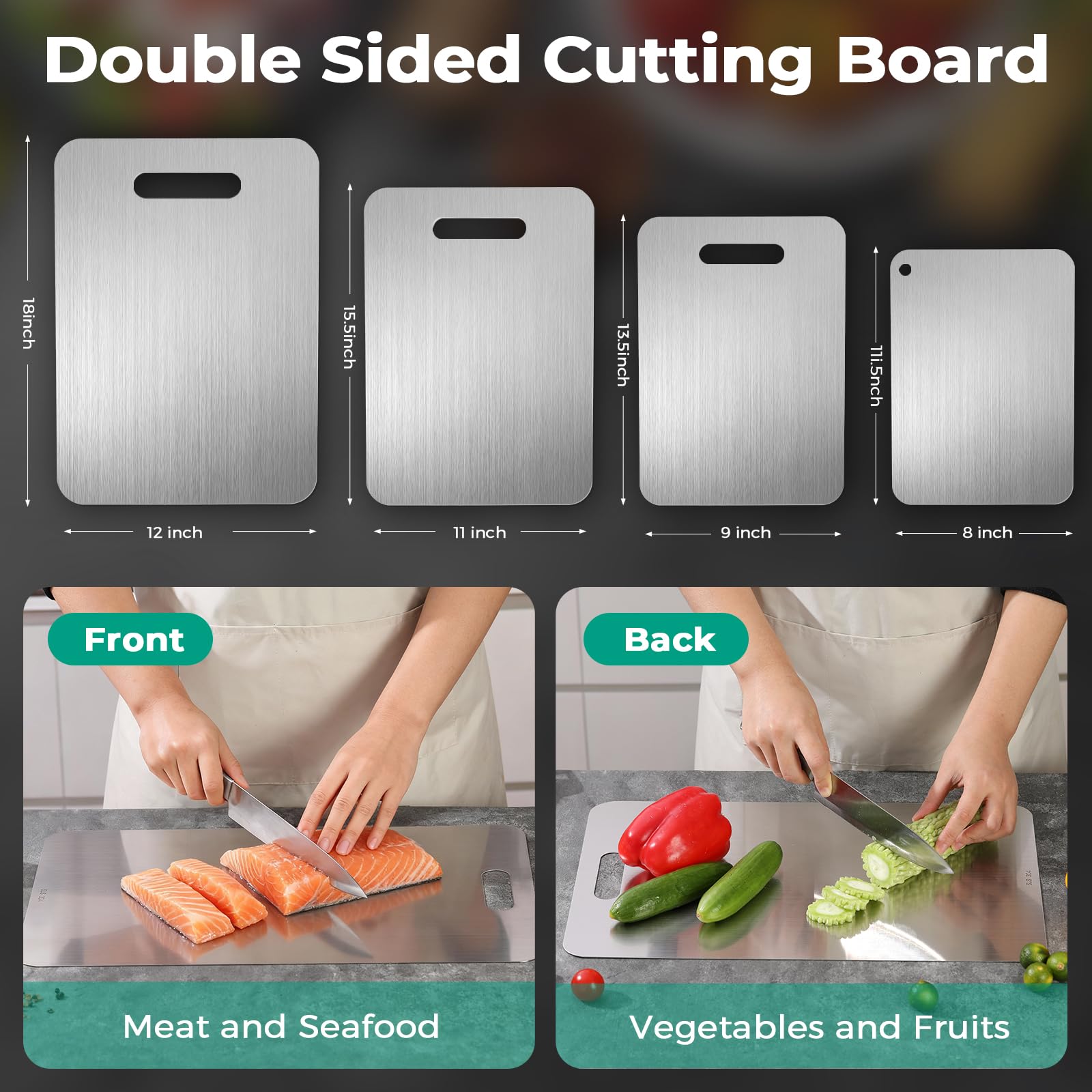 Xanthic Katuchef cutting board with anti-slip handling for stable chopping