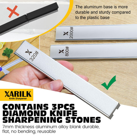 XARILK blade flips without removal for faster sharpening