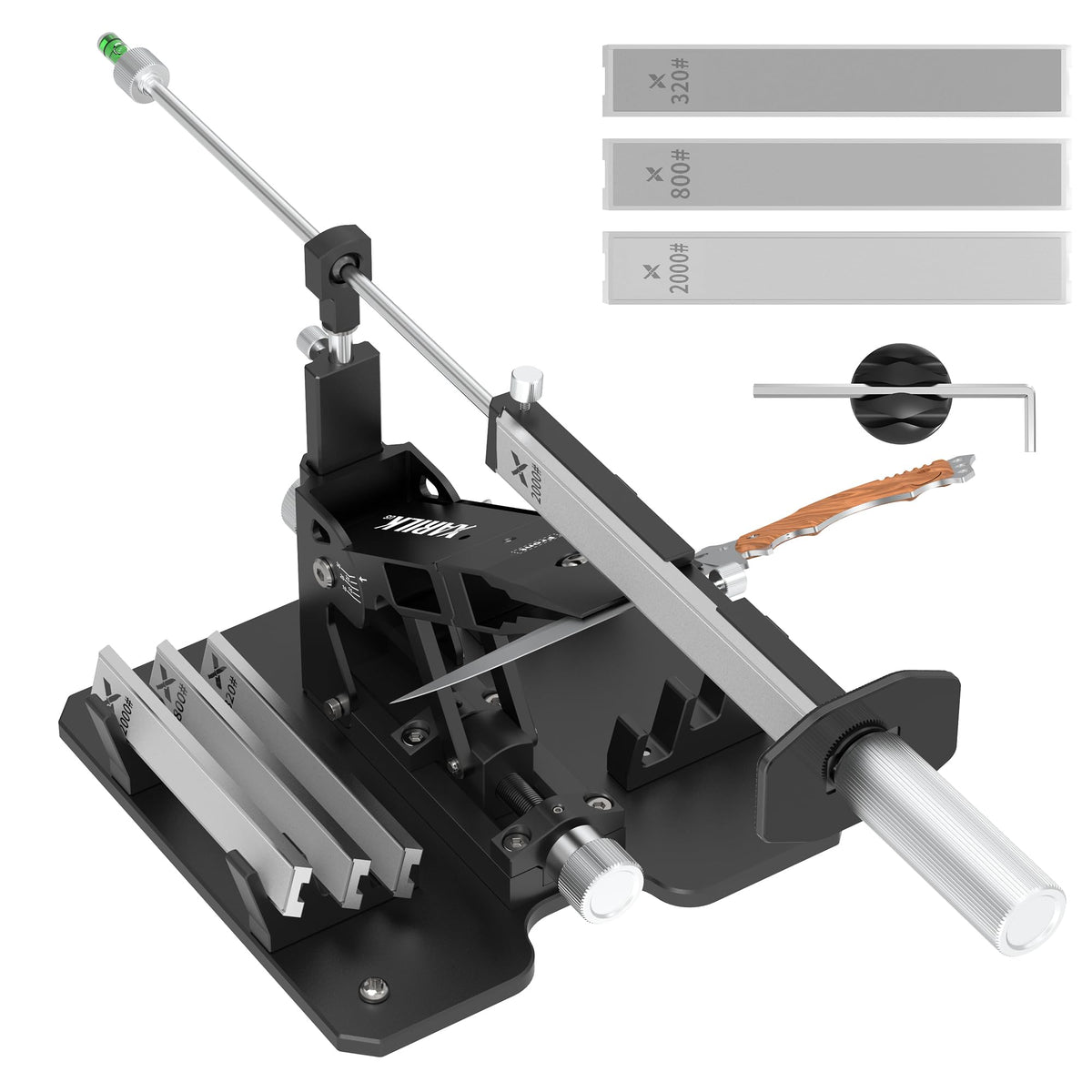 XARILK Gen2 professional sharpener shows precise edge setup for home cooks.