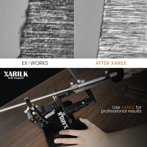XARILK GEN3 medium plate 800 grit to refine edges after rough sharpening