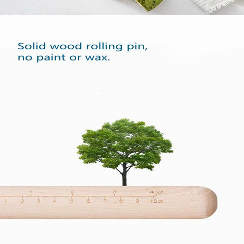 XBLDMJY rolling pin with measuring rulers for precise dough sizing