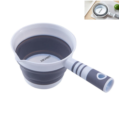 XBLDMJY water dipper folding bath ladle, space-saving design for easy storage