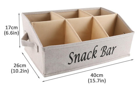 Xbopetda portable snack bin ideal for kitchen counters or tables