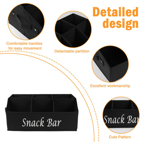Xbopetda snack organizer with handles enables easy, portable snacking stations.