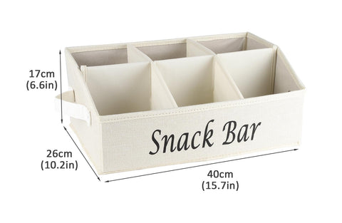 Xbopetda snack bar station organizer on beige counter for easy access