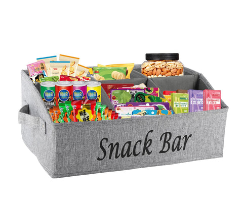 Xbopetda Snack Organizer front view keeps snacks visible and reachable.