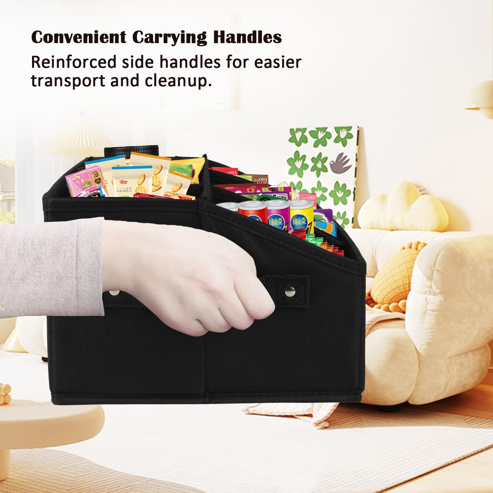 Open-top trapezoid design shows inventory at a glance.