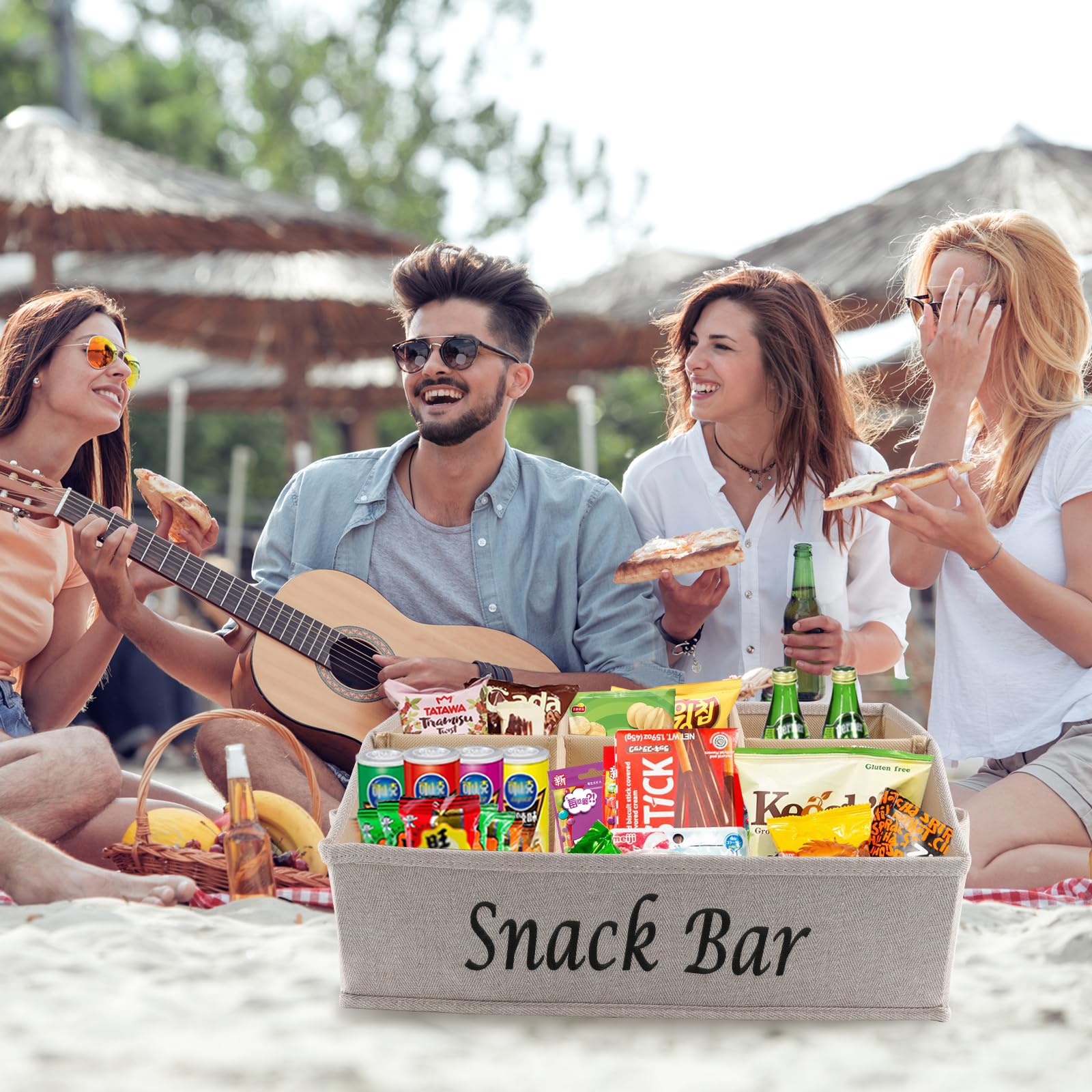 Xbopetda trapezoid design keeps snacks visible without drawers