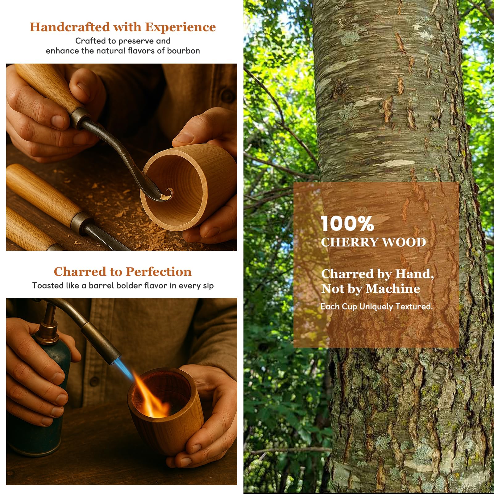 XBPMUC wooden old fashioned glass designed for daily use with durability.