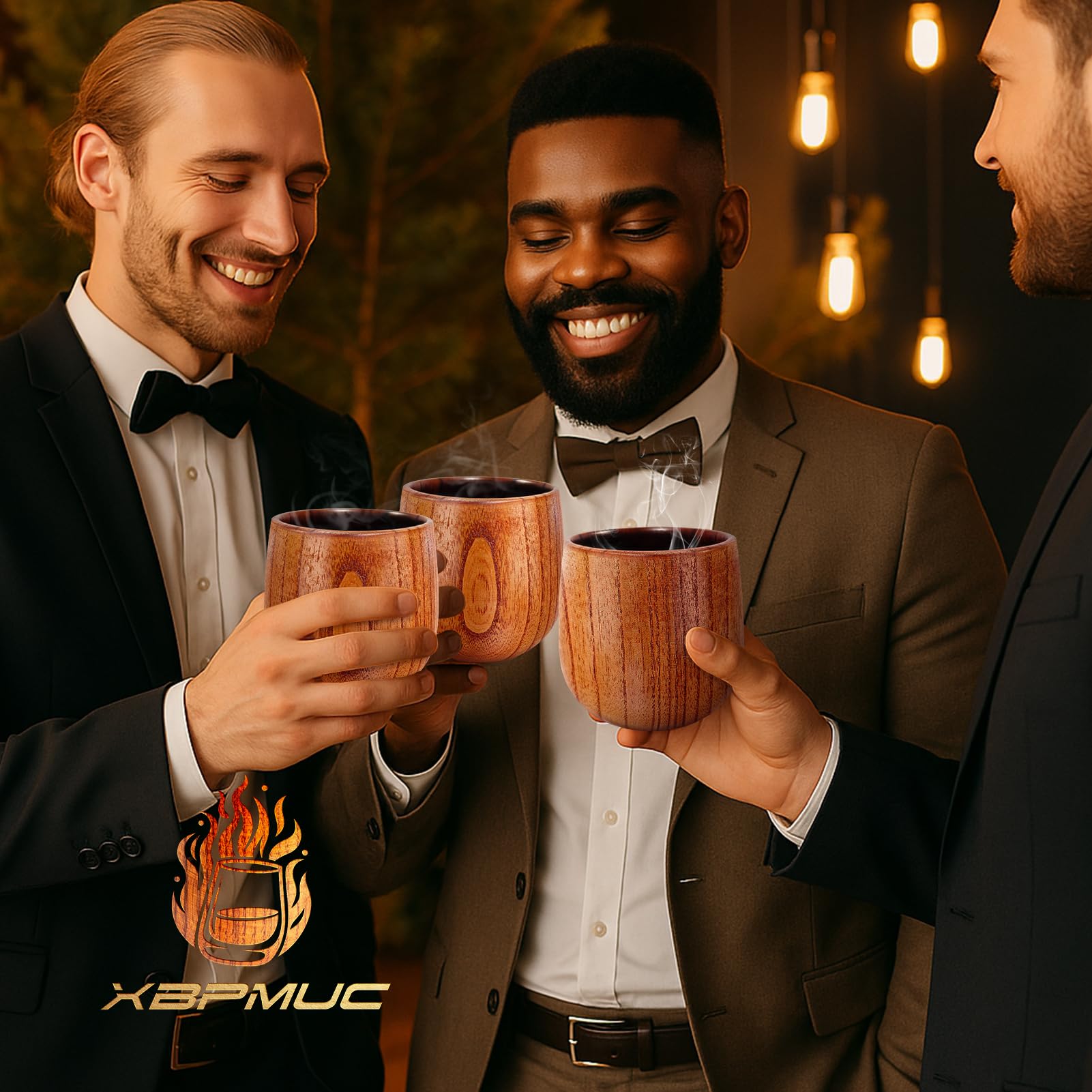 XBPMUC charred oak tumbler highlights durable, splinter-free construction.