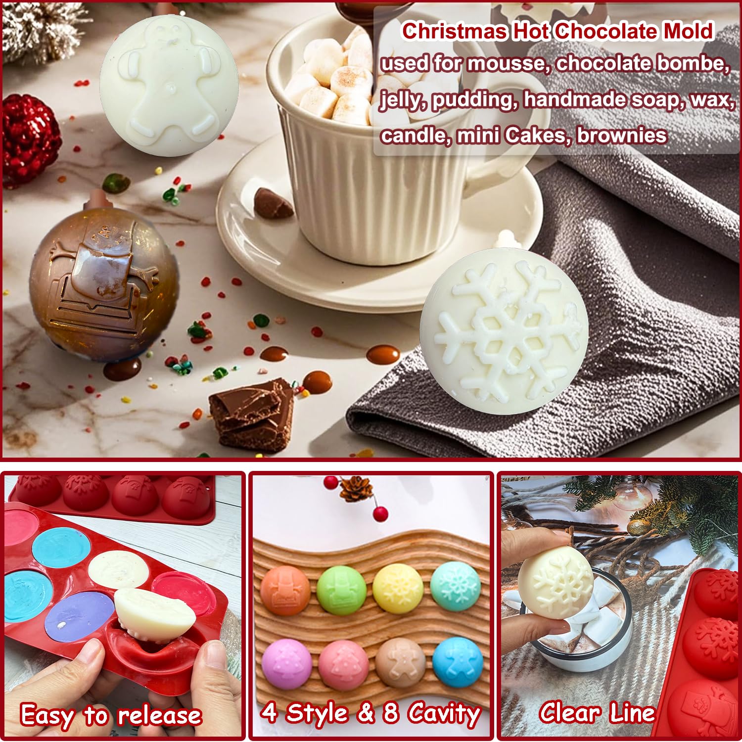 XBYzuzi silicone mold saves time with non-stick release for jellies and puddings.