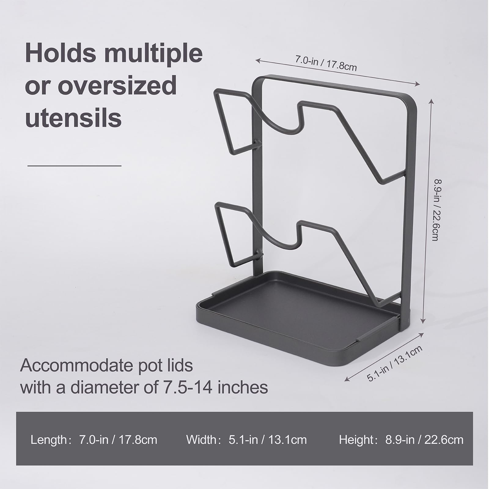 XCCK 2-in-1 lid and spoon rest saves counter space and simplifies kitchen workflow.