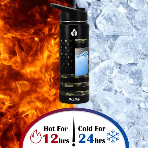 XccMe wide-mouth bottle design enables easy ice filling and quick cleansing.