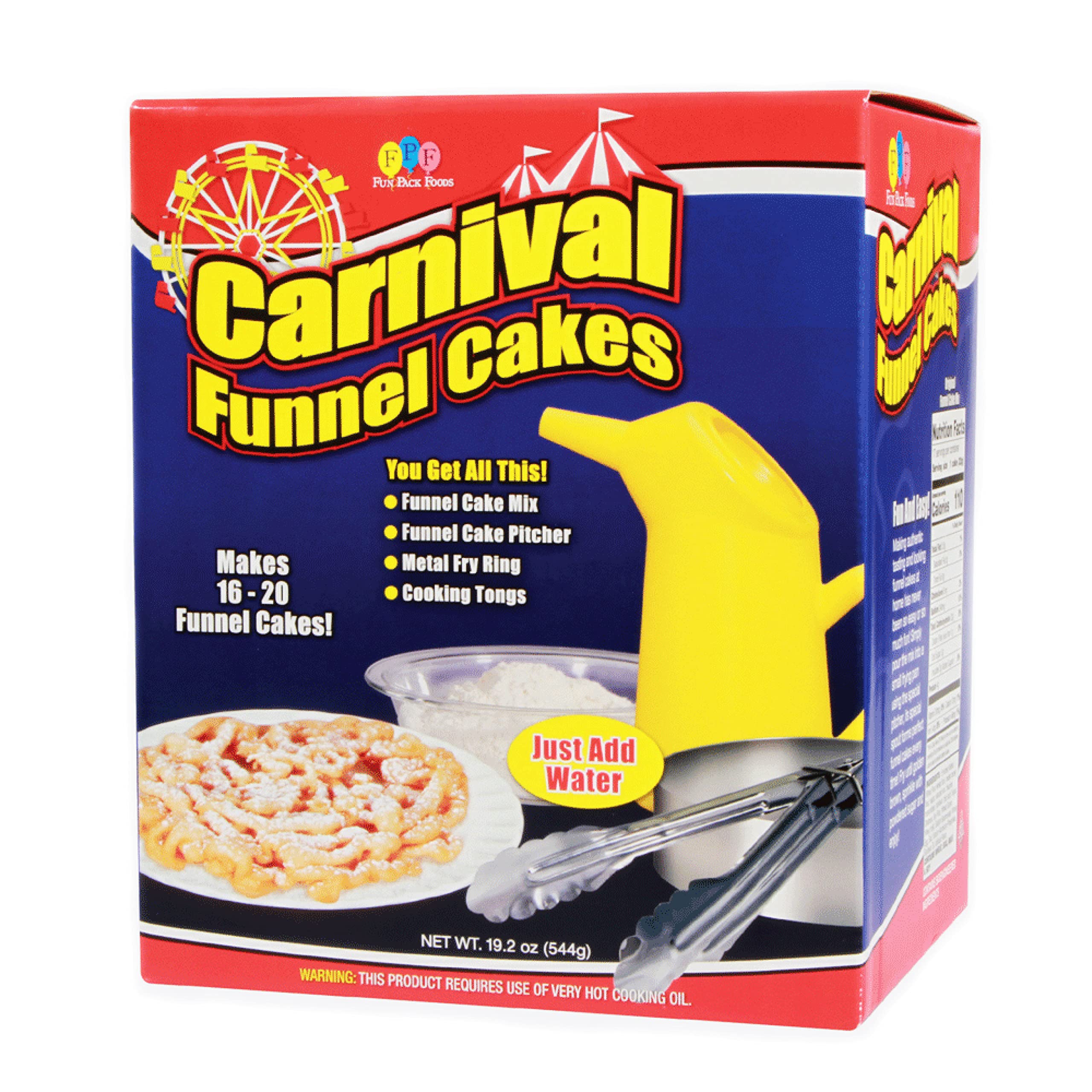 Xcell International Fun Pack funnel cake pitcher for easy batter pouring and uniform shapes.