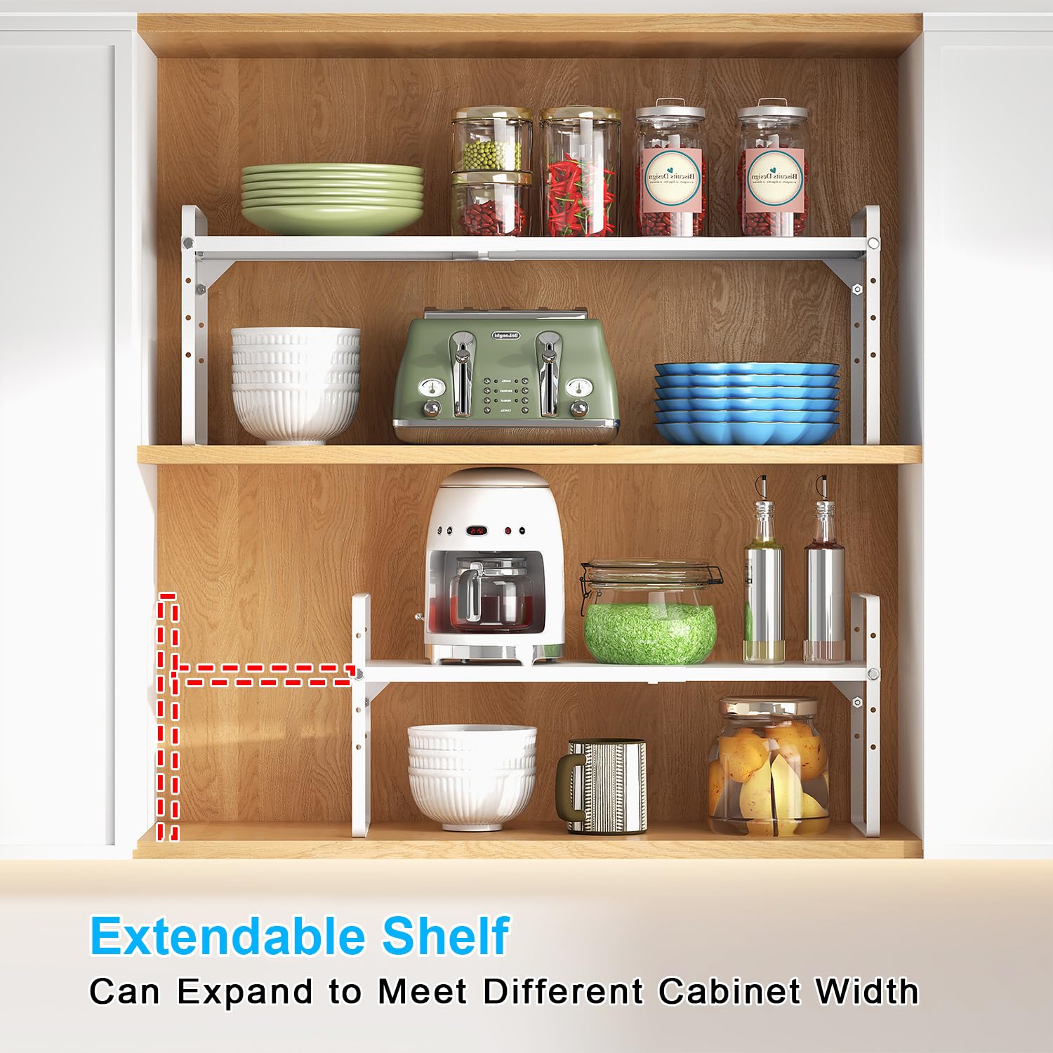 X-cosrack heavy-duty metal construction supports everyday kitchen use