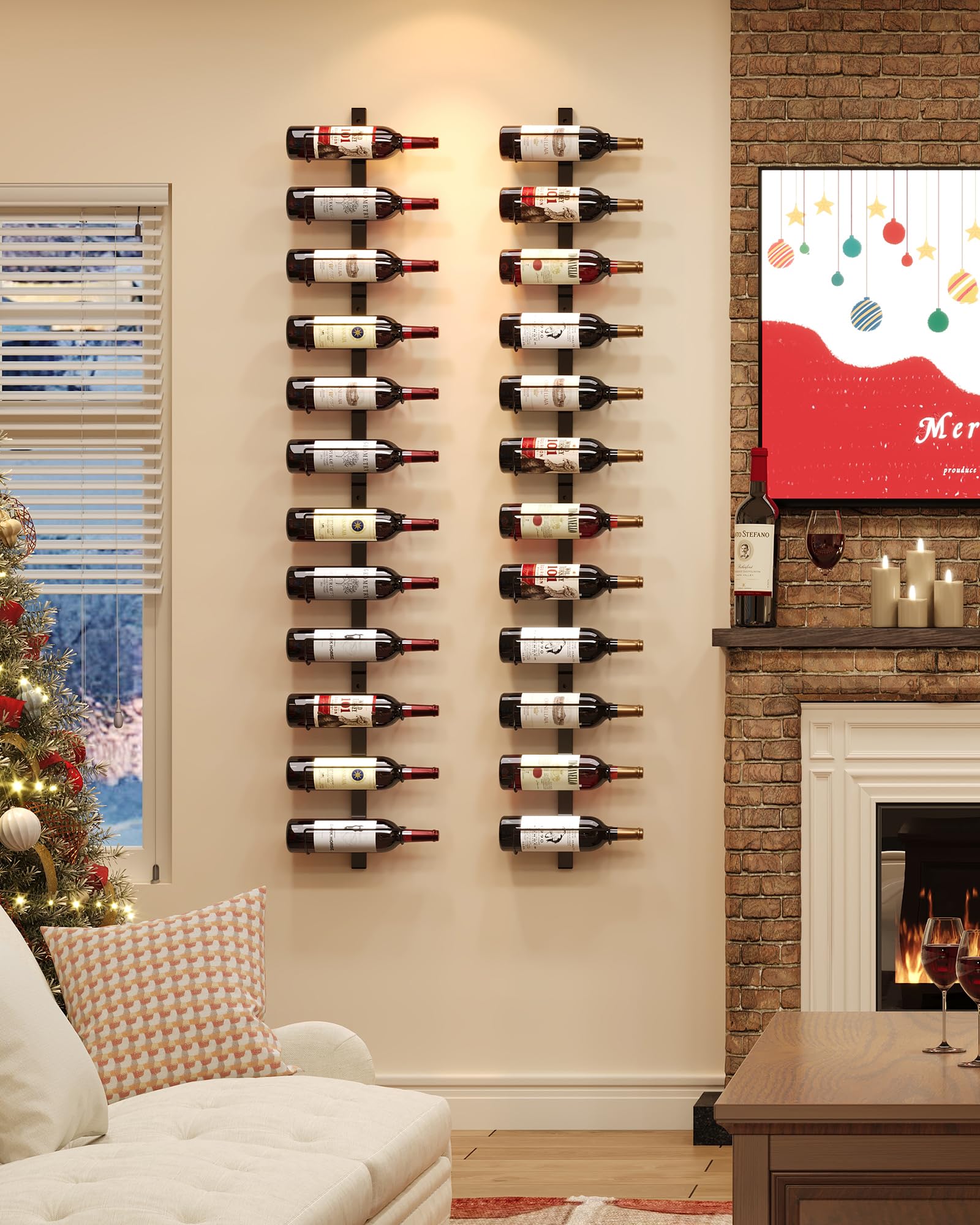 X-cosrack space-saving design maximizes wall area.