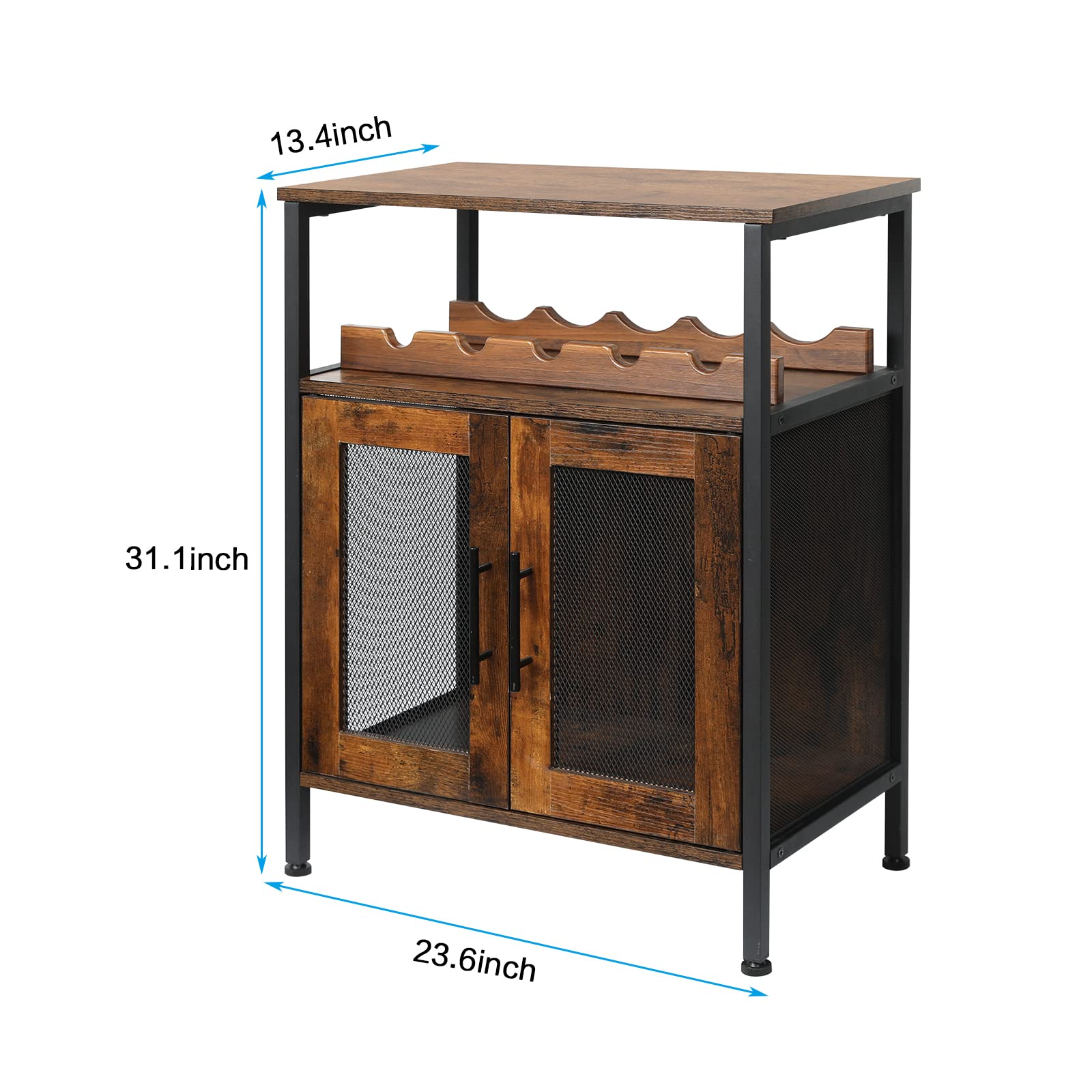 X-cosrack wine bar cabinet simple assembly with clear instructions.