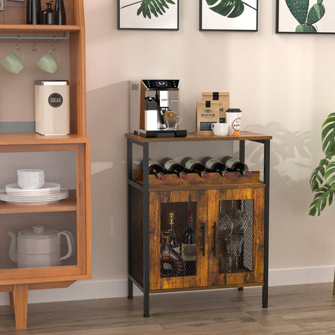 X-cosrack wine bar cabinet multifunction design suited for coffee bar setups.