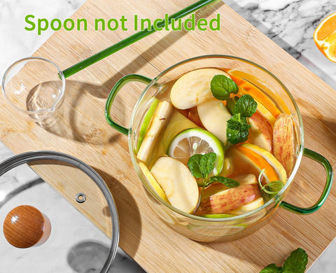 XCTFWKzK borosilicate glass potpourri pot creates fragrant stovetop ambiance.