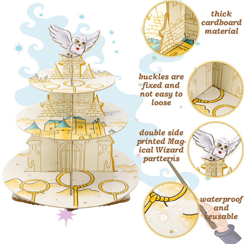 XEFINAL cupcake stand detailed design for easy assembly and reuse