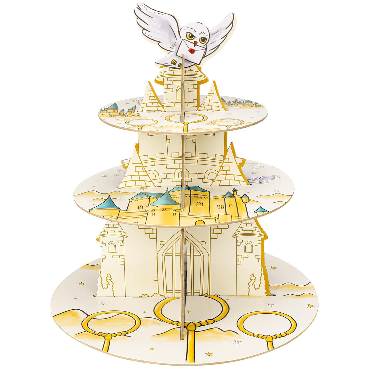 XEFINAL magical cupcake stand wizard top tier display for cupcakes centerpiece