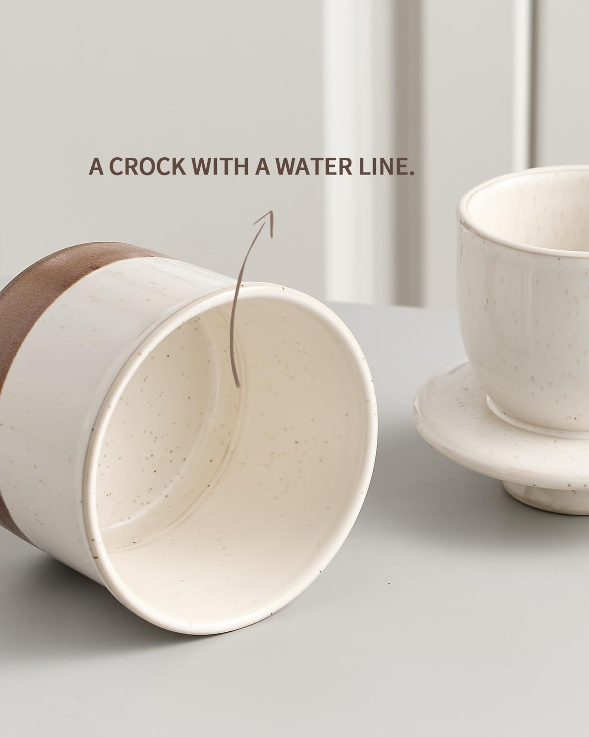 Xela butter crock styled for kitchen decor and gift-ready appeal.